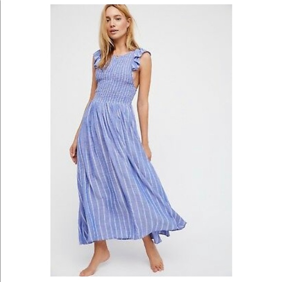 Free People Dresses & Skirts - Free People Chambray Butterfly Maxi